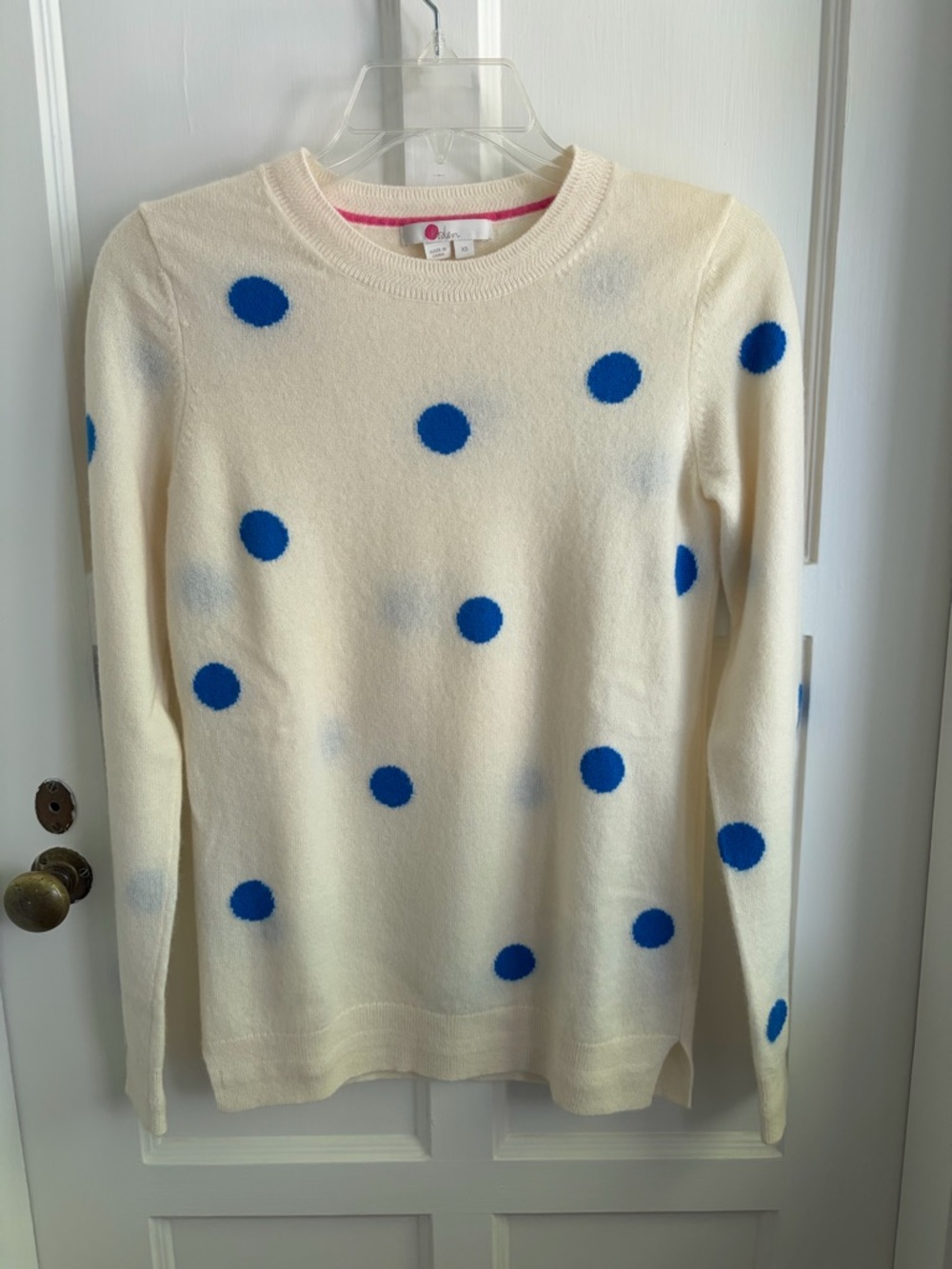 Boden 100% Cashmere Crew Long Sleeve Sweater--Flawless